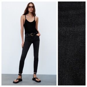ZARA HIGH WAISTED SKINNY LEG JEANS SIZE 4/ EUR 36
